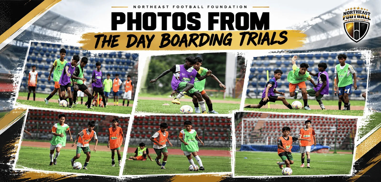 Photo collage from the Day Boarding Trials in Guwahati